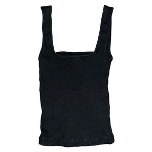 Urban Outfitters Black Ribbed Tank Small